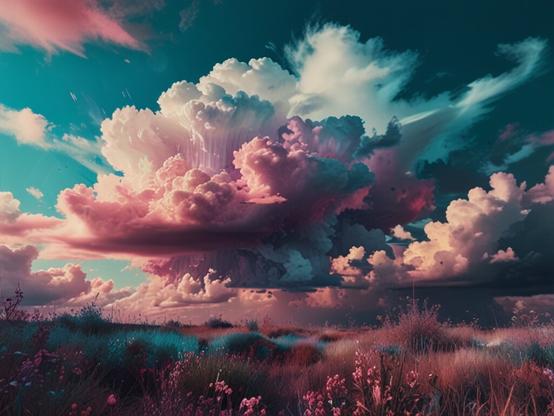 «Create by LeonardoDiffusion»
(Photo: A cloudy, flower-like sky) The sky is densely covered with pale ink-colored clouds, creating a spring-like atmosphere.(Sky seen from the ground, fine details)
#本日の成果物 #aiartcommunity