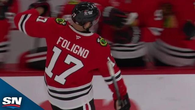 Blackhawks' Nick Foligno Makes Good On Brutal Turnover By Jets' Connor Hellebuyck