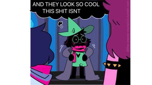 Ralsei takes off his cape again? 

"AND THEY LOOK SO COOL THIS SHIT ISN'T FAIIIIRRRR"