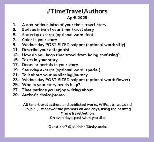 Time Travel Authors –  13 April prompt: How do you keep time travel from being confusing?