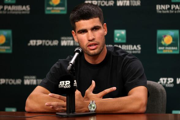 Carlos Alcaraz says there's a young player on the ATP Tour who hits the ball so hard and will compete for big titles soon