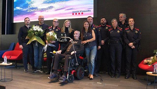 Gámez va rebre un homenatge al complex Egara dels Mossos (3Cat)