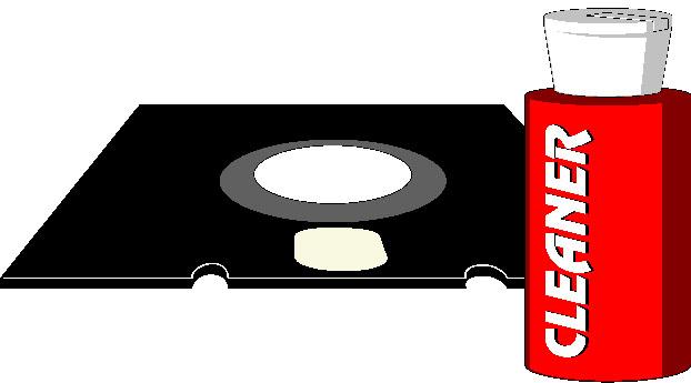 A 5.25” disk cleaning kit. It consists of a dummy floppy diskette and bottle of cleaning fluid. Instead of the magnetic plastic insert, the diskette contains a white felt disc. Add a few drops of the cleaning fluid—which is more or less isopropyl alcohol—to the exposed felt and run the disk in the drive for 30 seconds to remove dirt, dust, and debris from the drive’s magnetic head. Back when she worked in graphic design and smoked two packs a day, Christine cleaned her drive every month like clockwork. She was skeptical at first about these cleaning kits, but then saw how yellow and gritty the white felt disk was after the first cleaning. God, she forgot about those days. The way you could smoke at work. Nobody telling you to go outside in the rain like a second class citizen. Goddamn nanny state, Christine thinks, taking another hit from her vape pen through the stoma in her throat.