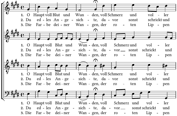 O Haupt voll Blut und Wunden