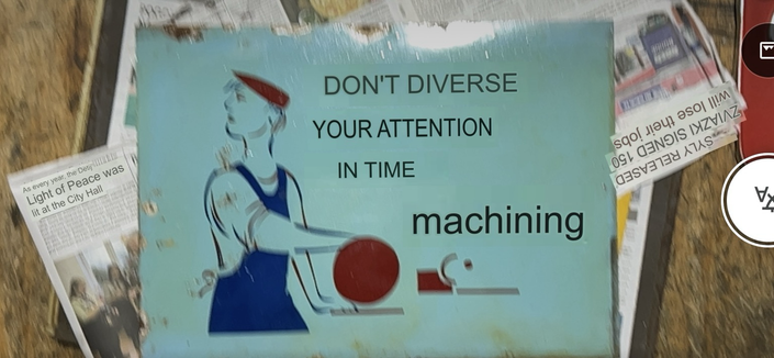 A Polish sign that has been translated into English saying Don’t Divert Your Attention.