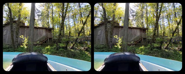Big Timber Log Ride at Enchanted Forest. View from the log at the observation platform outside the sawmill. This was my favorite place to be when I worked here.