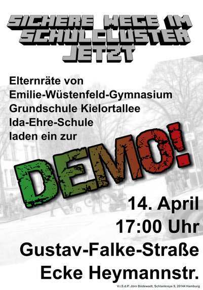 Demo-Aufruf von Elternräten im Schulcluster Eimsbüttel