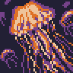 The #fluorescence demonstrated by jellyfish is not only pretty but has been useful in medical research #pixel_dailies  @pixel_dailies@mastodon.art