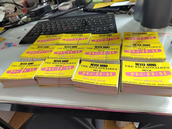 A loooot of stickers for fedipunx