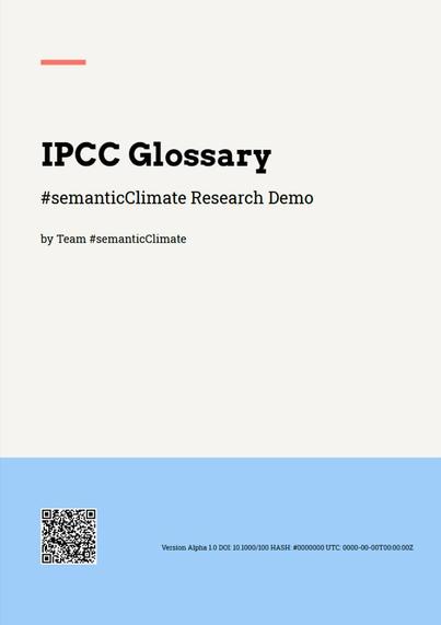 IPCC Glossary