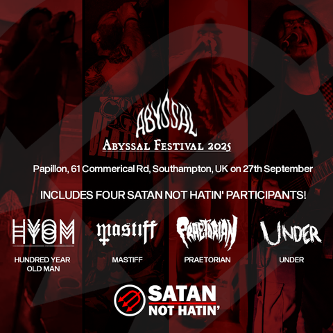 Band logos and images of singers for all 4 bands.