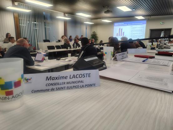 Photo du conseil communautaire de la CCTA.