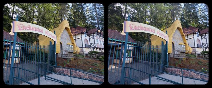 The newer entrance gate. The old entrance is on the right.