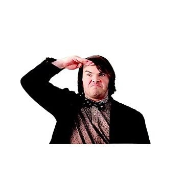 Jack Black saluting