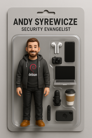 An action figure of an IT security professional