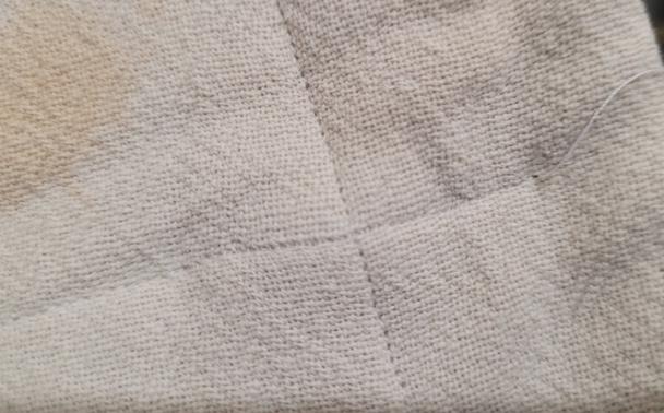 Before, super dense stitching