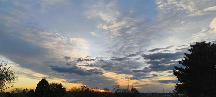 Clouds in sunset