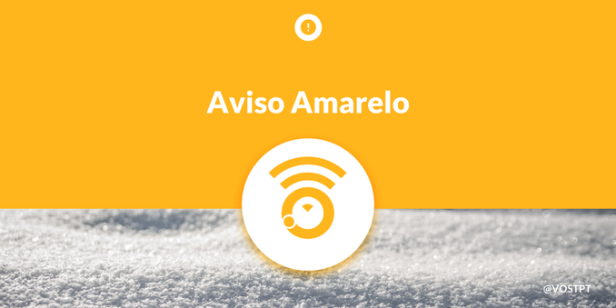 Aviso Amarelo devido a Neve