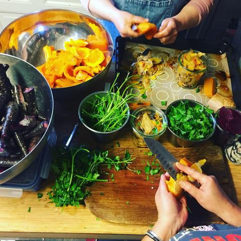 Creative cooking is a good way of making a good use of all parts of vegetables. We are constantly finding new way of decreasing food waste. It’s such a fun!