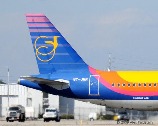 Air Jamaica A321 Tail