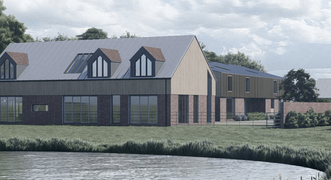An artist's impression of the new development in Little Hay