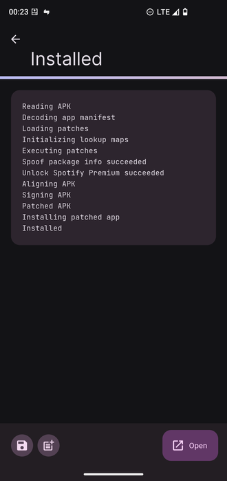 Patchage de l'application Spotify avec  l'application AntiSplit-M