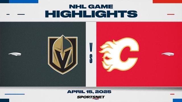 NHL Highlights | Golden Knights vs. Flames - April 15, 2025