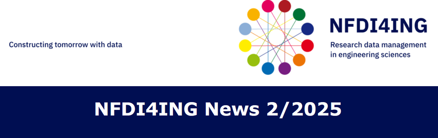 Teaser image with the Newsletter header and the NFDI4ING logo and claim.