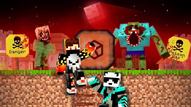 Red Toxic Gas Vs Ultimate Bunker in Minecraft...