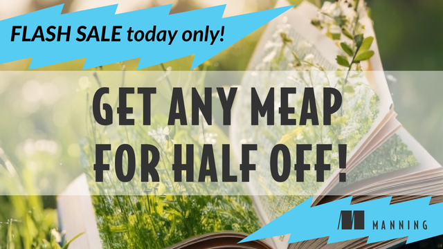 FLASH SALE today only! GET ANY MEAP FOR HALF OFF!

Manning