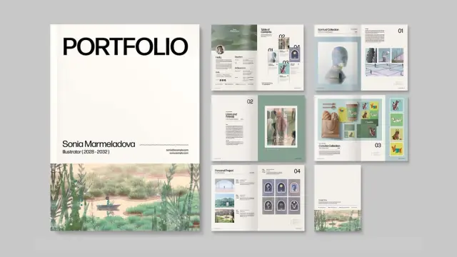 A4 Portfolio InDesign Brochure Template by BrandPacks