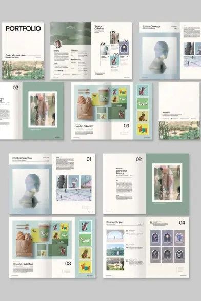 A4 Portfolio InDesign Brochure Template by BrandPacks