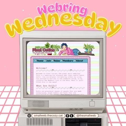Webring Wednesday #3: Pixel Cuties Club | smallweb.thecozy.cat