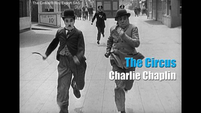 A scene from Charlie Chaplin and the hall of mirrors in The Circus (1928)