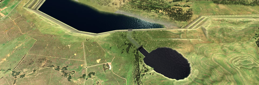 Rendering of pumped hydro