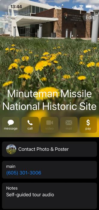 A screen shot of Minuteman Missile National Historic Site self-guided missile silo tour.