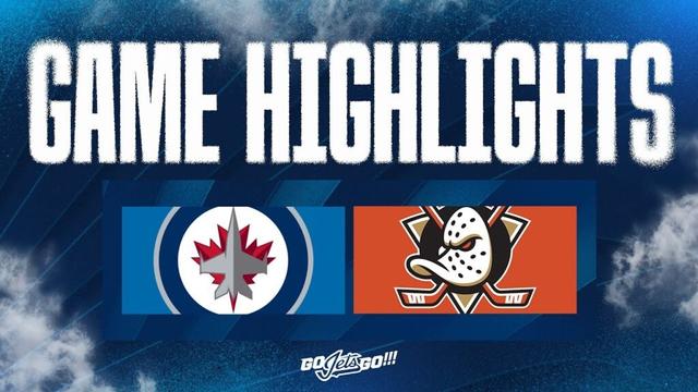 Winnipeg Jets vs. Anaheim Ducks - Game Highlights