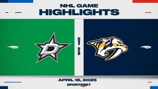 NHL Highlights | Stars vs. Predators - April 16, 2025