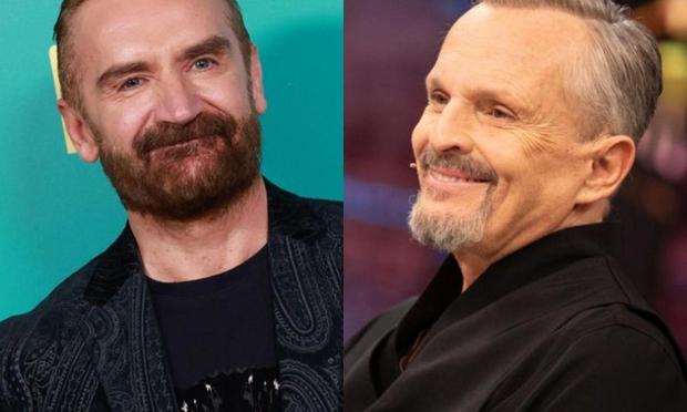 Euprepio Padula y Miguel Bosé. (GETTY)