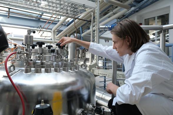 Emil Alefelder at the Bio Pilot Plant