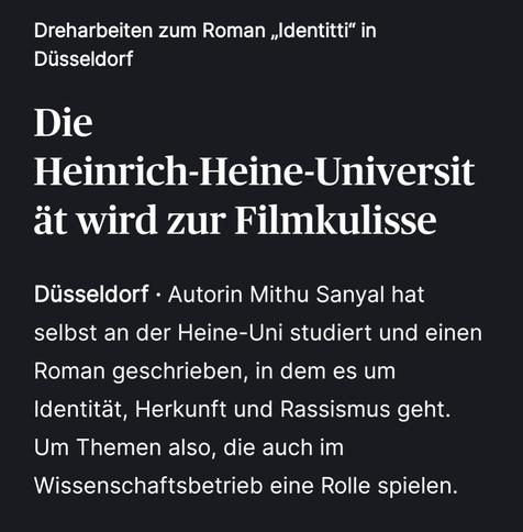 RP meldet Kinofilmdreh am der HHU