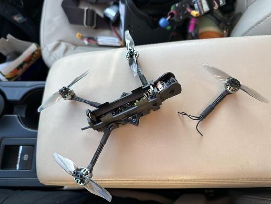 Ouch! arm and motor completely snapped off this drone!