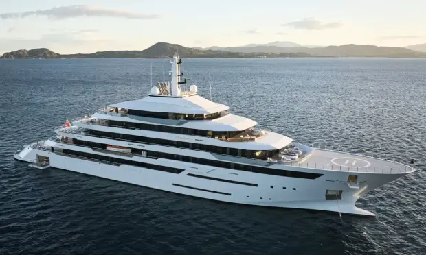 El  'Renaissance', fabricado en los astilleros vigueses Freire Shipyard, surcando las aguas. (World Superyacht Awards 2025)
