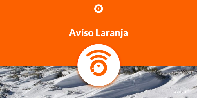 Aviso Laranja devido a Neve