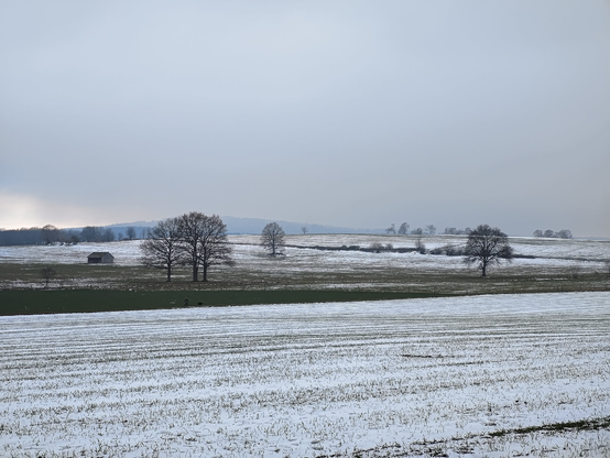 Schnee im Vogelsberg an Karfreitag 2025