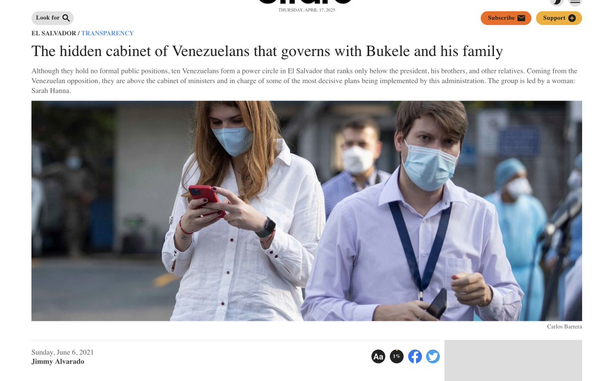 screenshot of headline