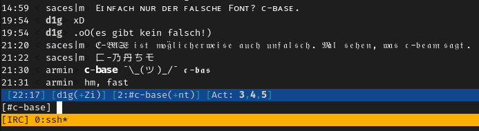 a screenshot is shown where ppl try out different (wrong?) fonts to trigger a bot xD