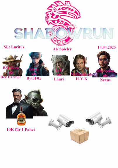 Eine kleine Kollage zur Shadowrun Runde von 14.4