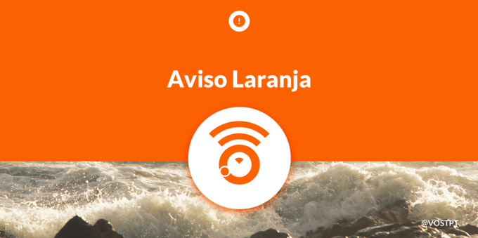 Aviso Laranja devido a Agitação Marítima