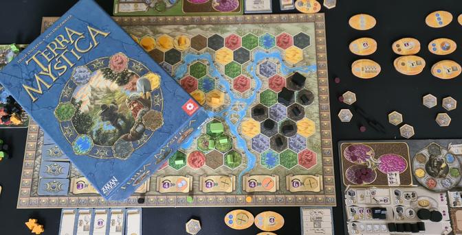 Photo du jeu de société Terra Mystica durant une partie